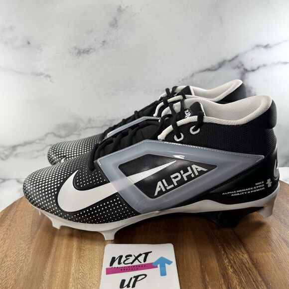 Nike Other - Men’s size 14 WIDE-Nike Alpha Menace 4 Pro Wide nby Black White Football Cleats